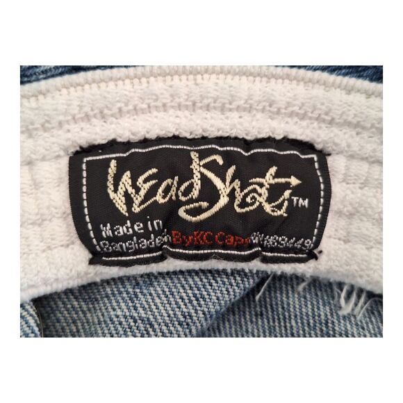 KC Caps Headshots Denim Bucket Hat Duffys Love Shack St. Thomas Y2K vented - Picture 11 of 13